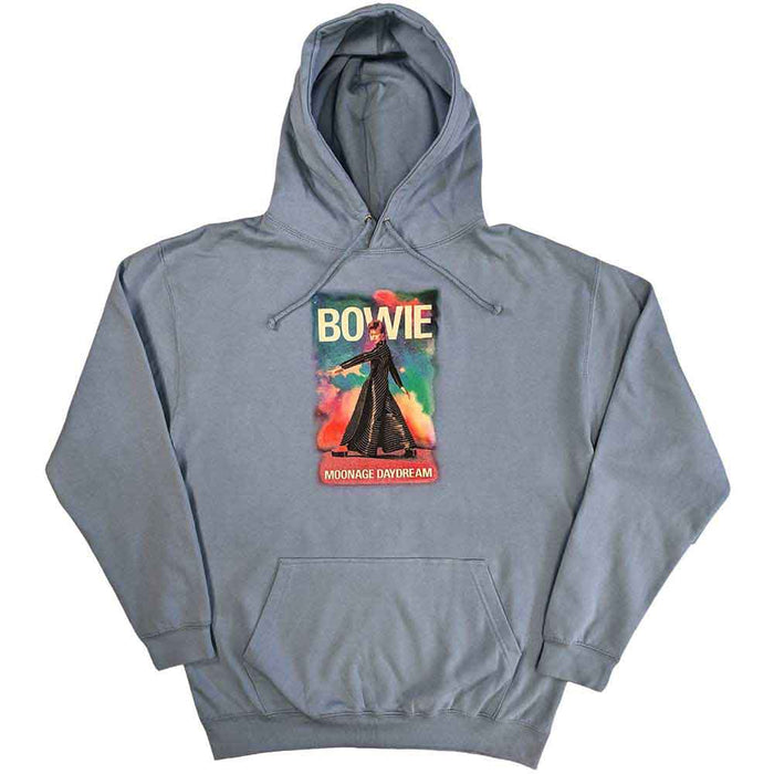 David Bowie Moonage 11 Fade Light Blue XX-Large Hoodie