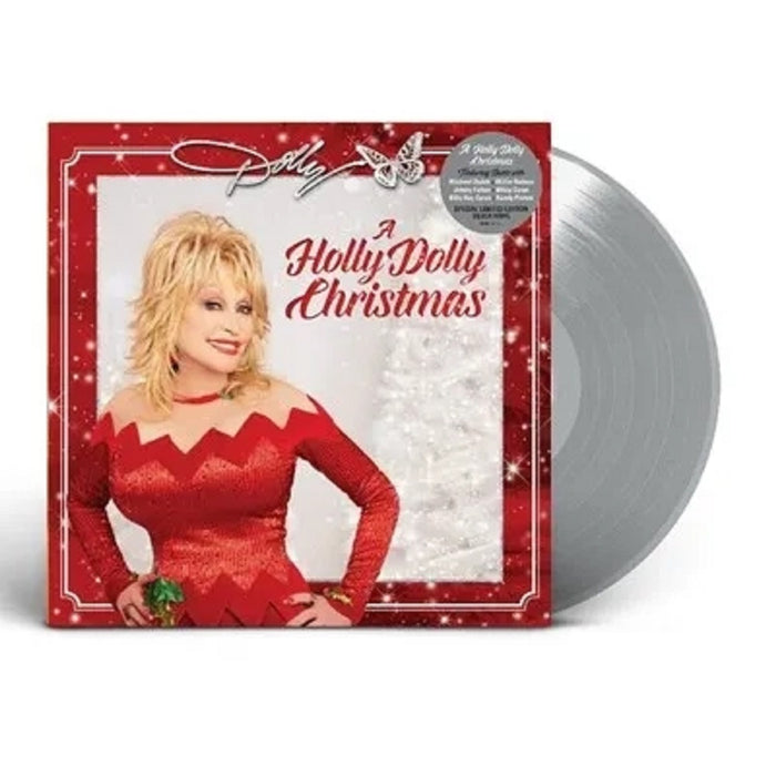 Dolly Parton A Holly Dolly Christmas Vinyl LP Silver Colour 2023