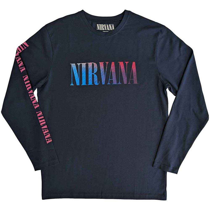 Nirvana In Utero Navy Blue Long Sleeve X-Large Unisex T-shirt