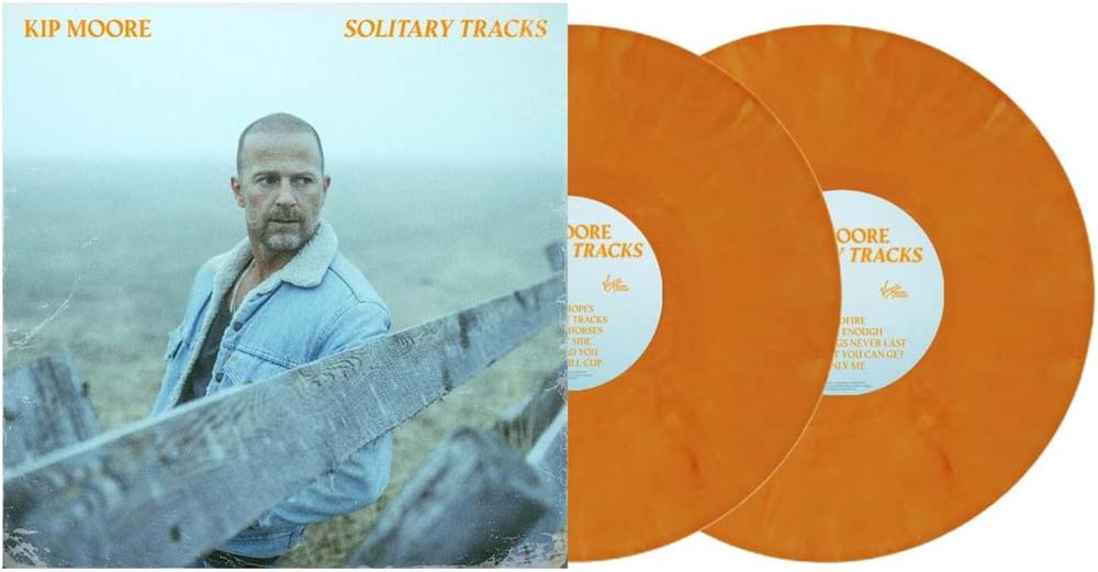 Kip Moore Solitary Tracks Vinyl LP Marble Orange Colour 2025