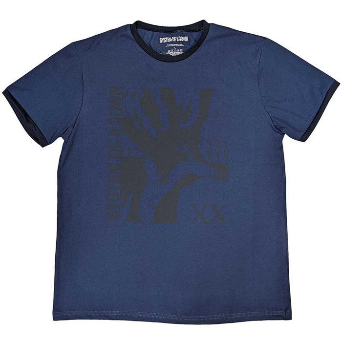 System Of A Down Intoxicated Denim Blue Medium T-Shirt