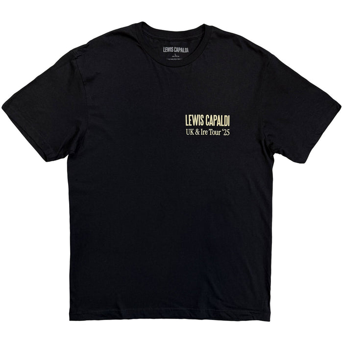 Lewis Capaldi Flowers UK Tour '25 Black Medium T-Shirt