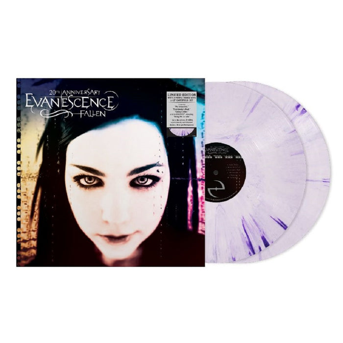 Evanescence Fallen (20th Anniversary Edition) Vinyl LP White & Purple Marbled Colour 2023