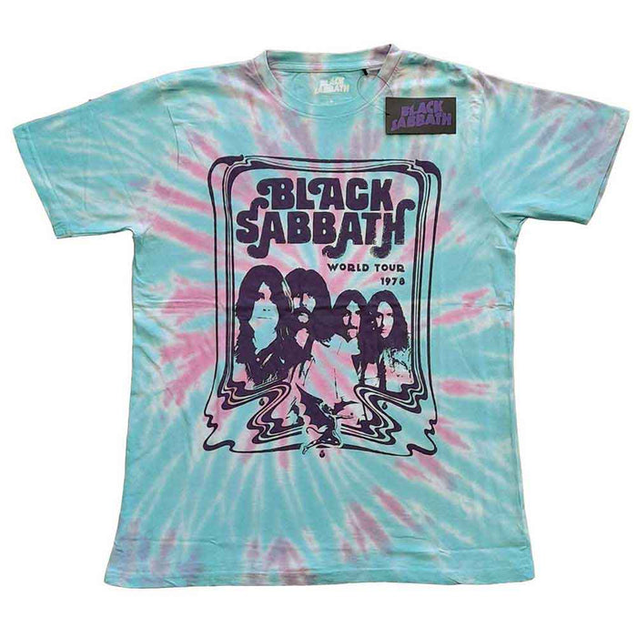 Black Sabbath World Tour '78 Wash Green Large T-Shirt
