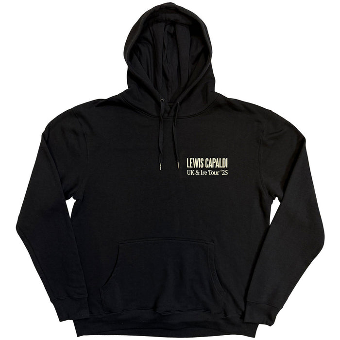 Lewis Capaldi Flowers Tour Black Large Hoodie