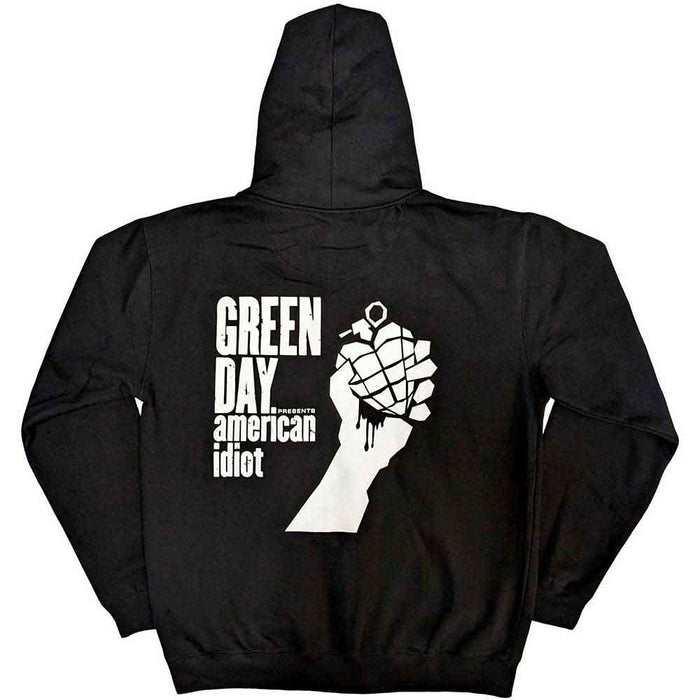 Green Day American Idiot The Musical Black Small Zipped Hoodie