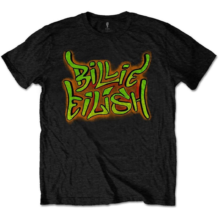 Billie Eilish Graffiti Black Large T-Shirt