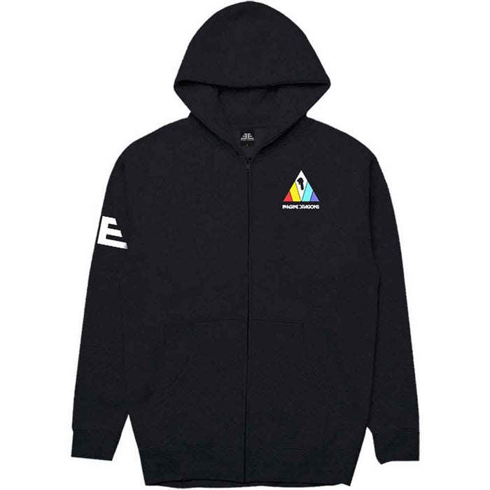 Imagine Dragons Triangle Logo Black XX-Large Zipped Hoodie