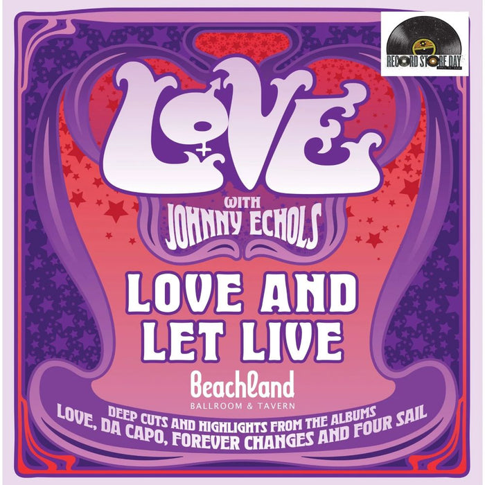 Love With Johnny Echols Love & Let Live Live In Ohio 30Th April 2025 Vinyl LP RSD 2026