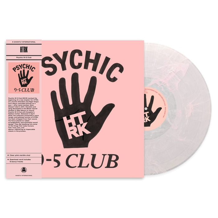 HTRK Psychic 9-5 Club Vinyl LP Clear w/Pink Swirl Colour 2025