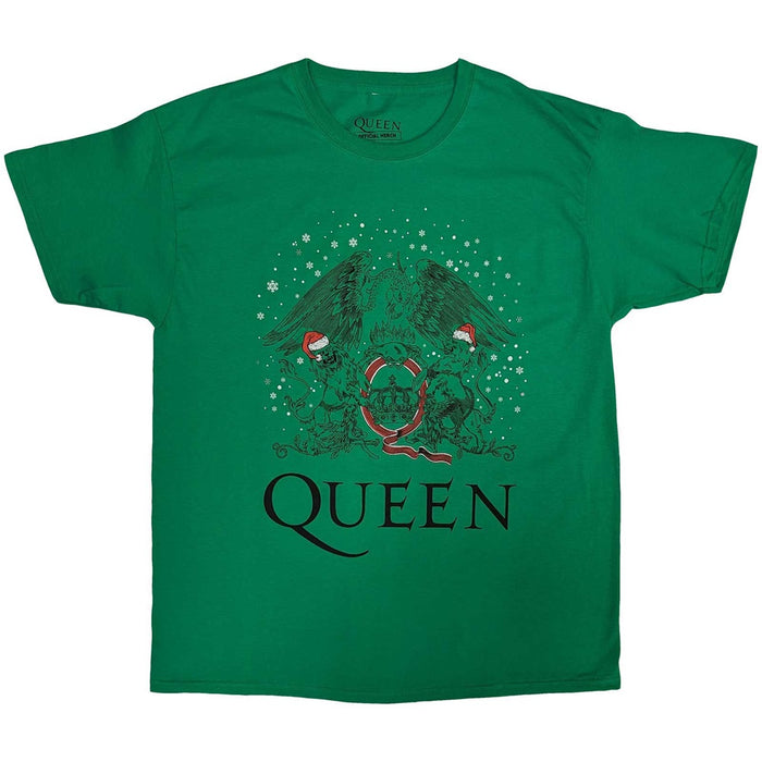 Queen Holiday Crest Green Medium T-Shirt