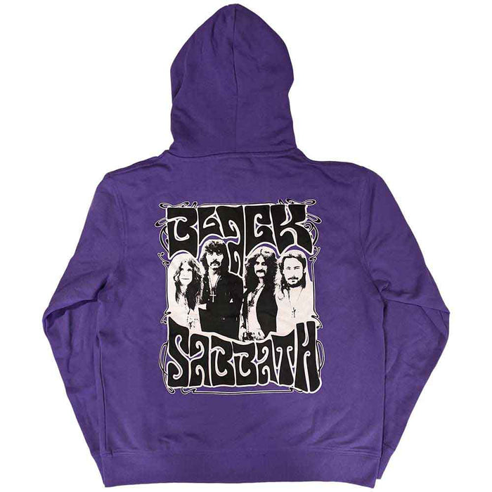 Black Sabbath Purple Small Zipped Hoodie