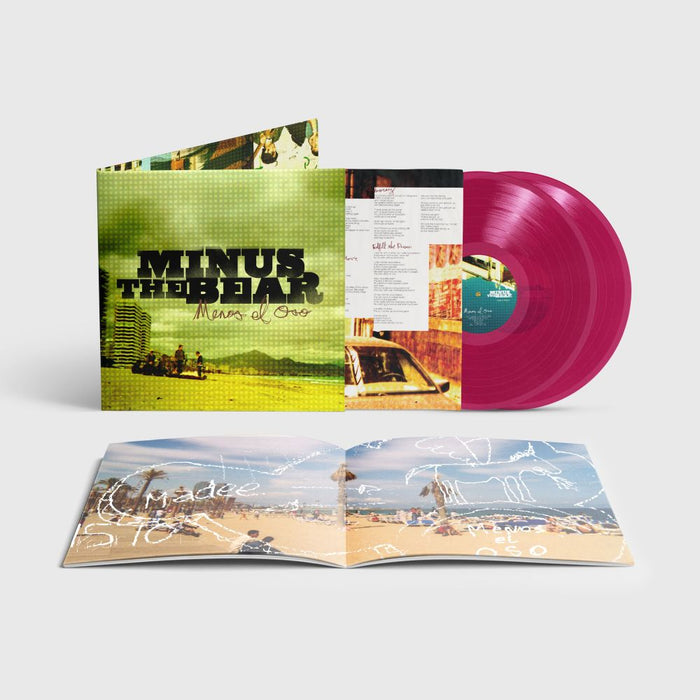 Minus the Bear Menos el Oso Vinyl LP Translucent Magenta Colour 2025