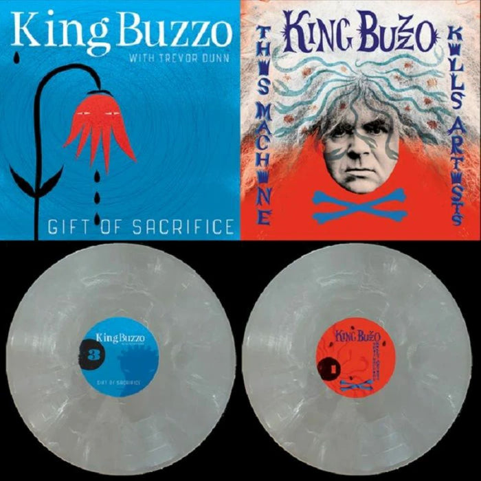 King Buzzo This Machine Kills Artists + Gift Of Sacrifice Vinyl LP Silver Streak Colour 2024