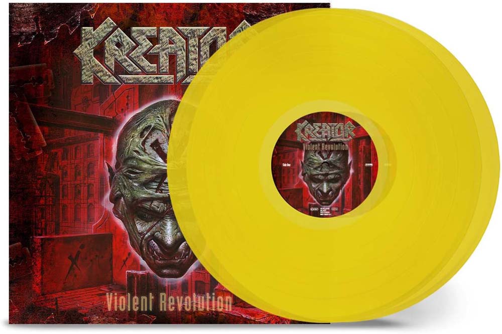 Kreator Violent Revolution Vinyl LP Transparent Yellow Colour 2024