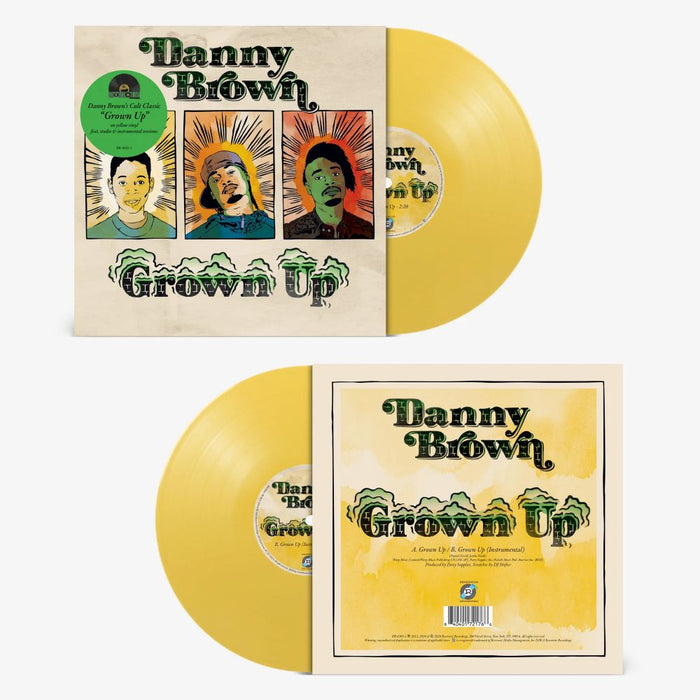 Danny Brown Grown Up 7" Vinyl Single Yellow Colour RSD 2026