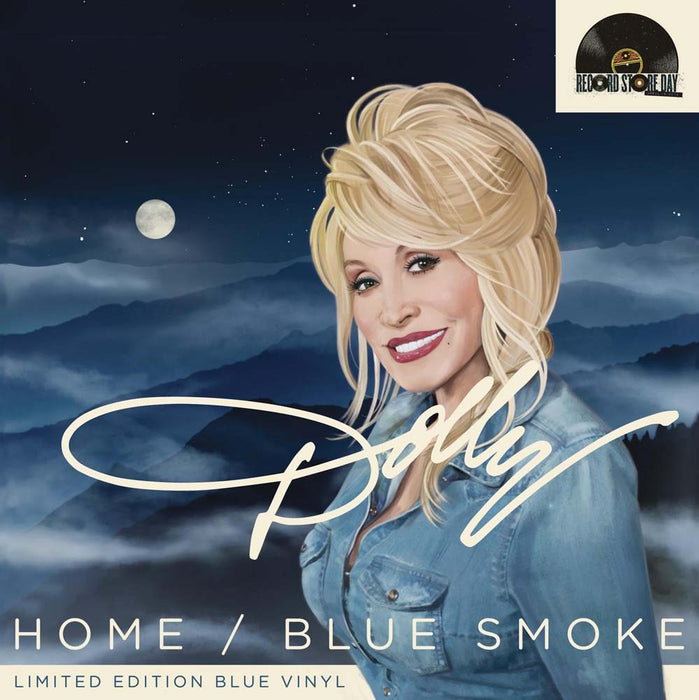 Dolly Parton Home Blue Smoke Vinyl Single Blue Vinyl
