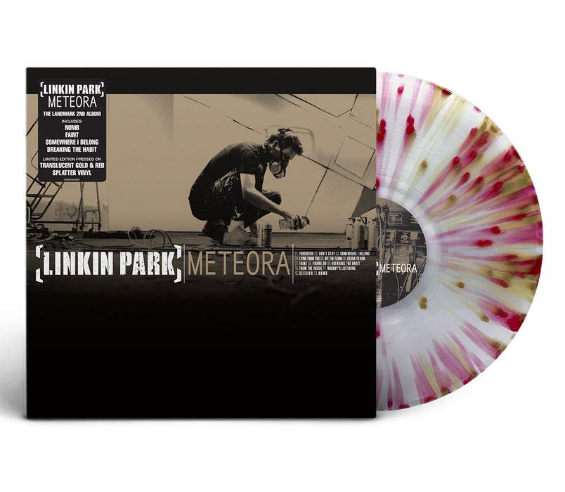 Linkin Park Meteora Vinyl LP Translucent Gold & Red Splatter Colour 2024