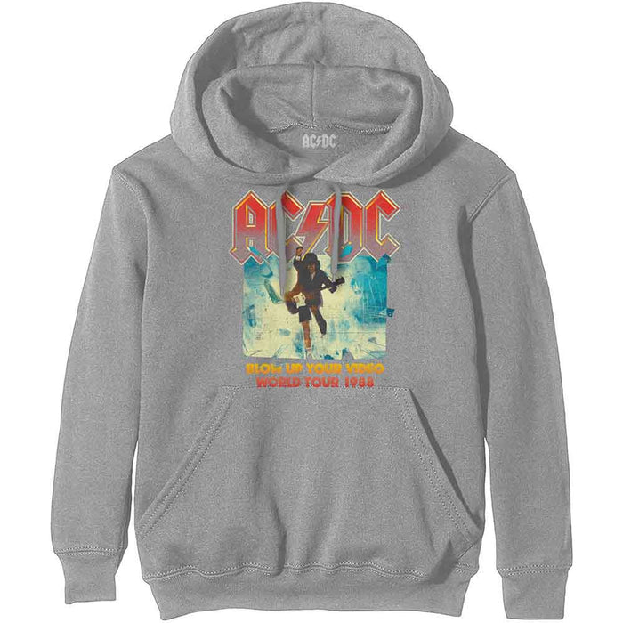 AC/DC Blow Up Your Video Grey Medium Hoodie