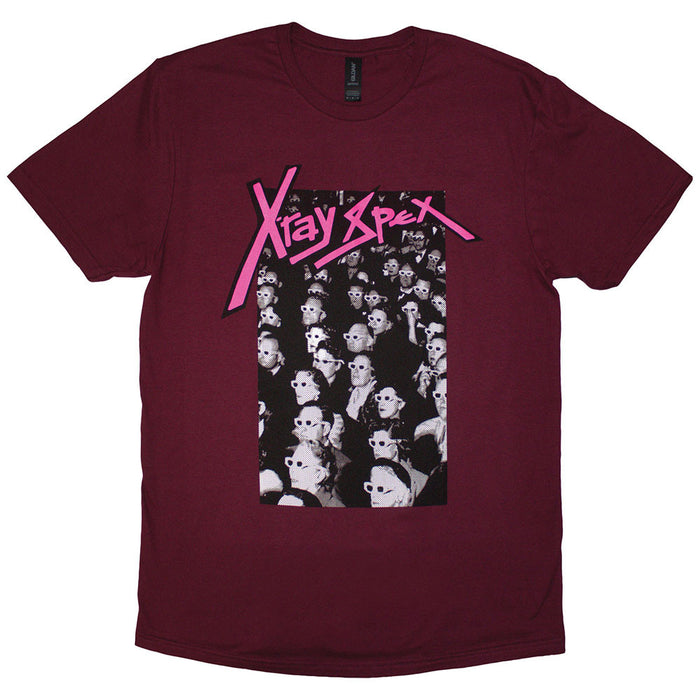 X-Ray Spex Cinema Maroon Red Medium T-Shirt