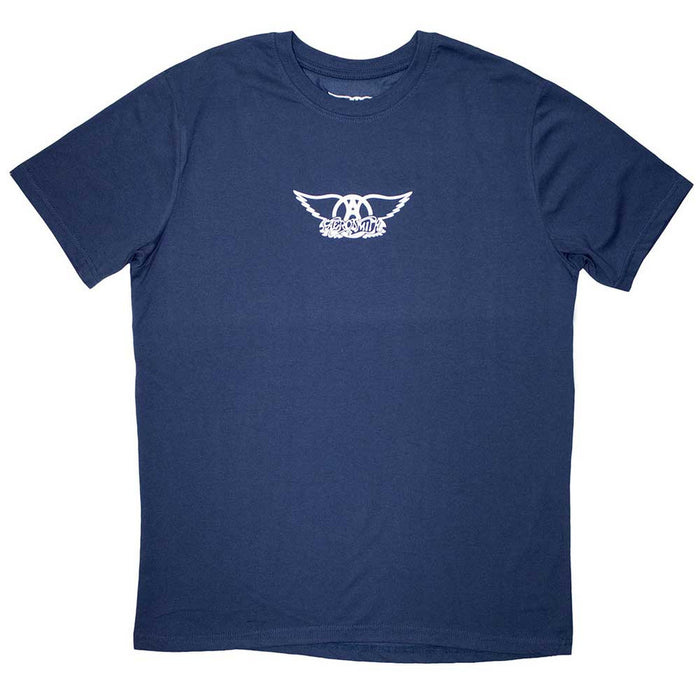 Aerosmith Mini Wings Logo Denim Blue XX-Large T-Shirt