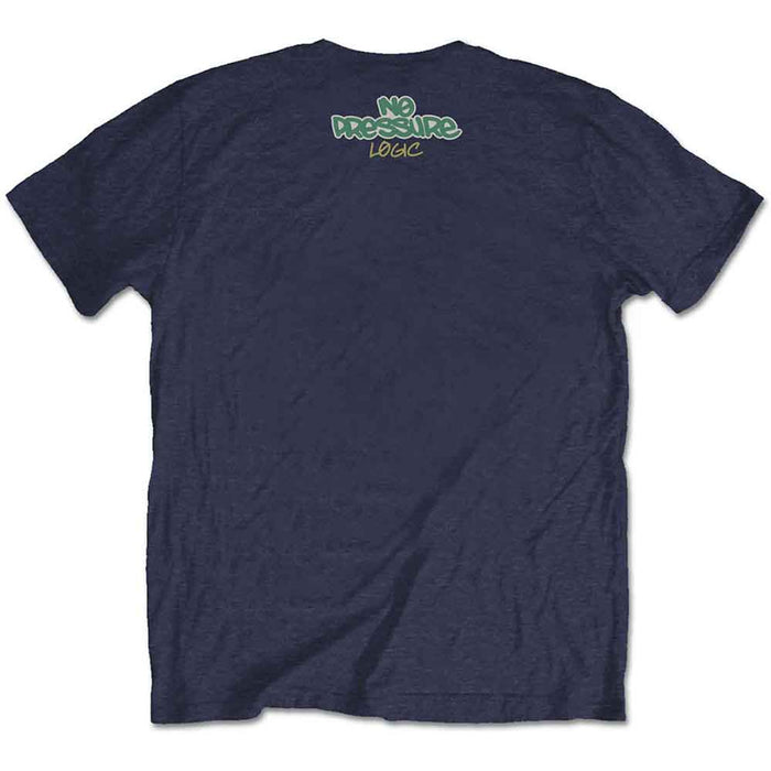 Logic Wavy Navy Blue Medium T-Shirt