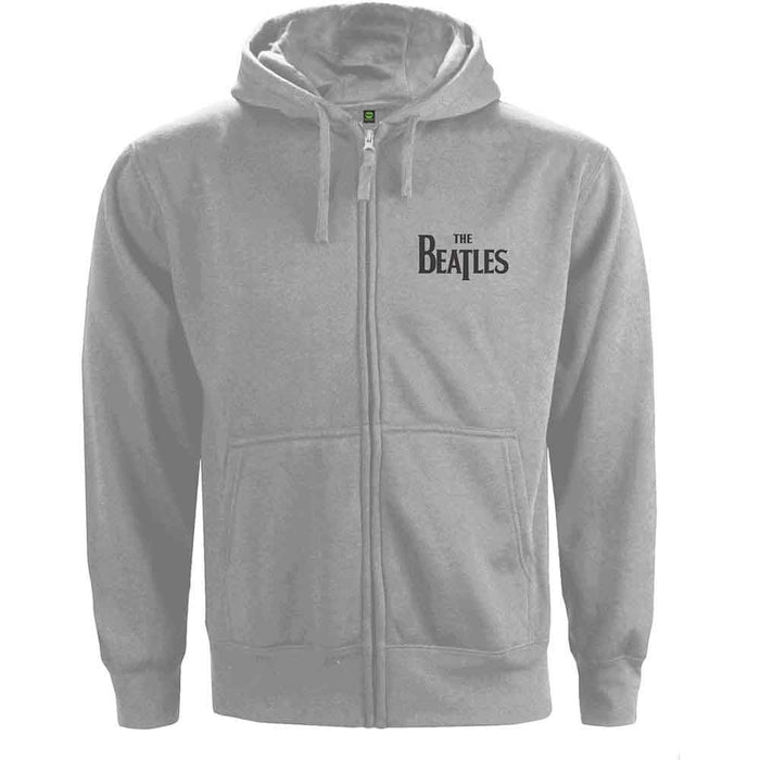 The Beatles Grey Large Zipped Hoodie