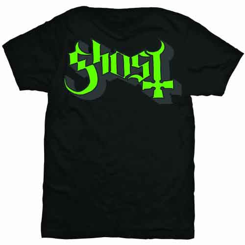 Ghost Green & Grey Keyline Logo Black X-Large T-Shirt