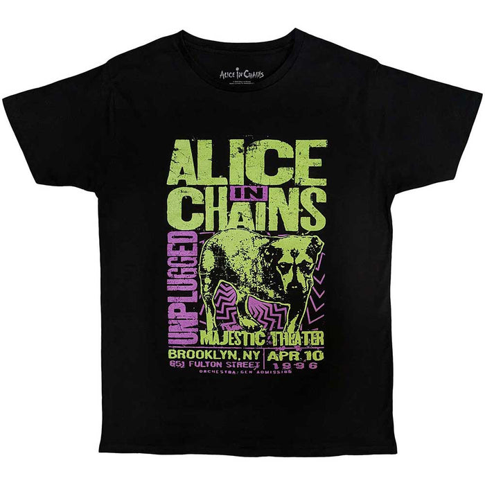 Alice In Chains Unplugged Dog Black X-Large T-Shirt