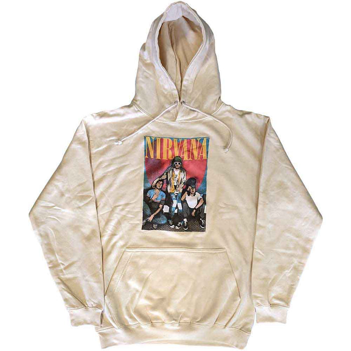 Nirvana Trapper Hat Mono Logo Sand Large Hoodie