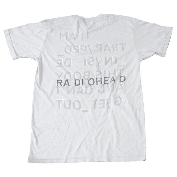 Radiohead Trapped White X-Large T-Shirt