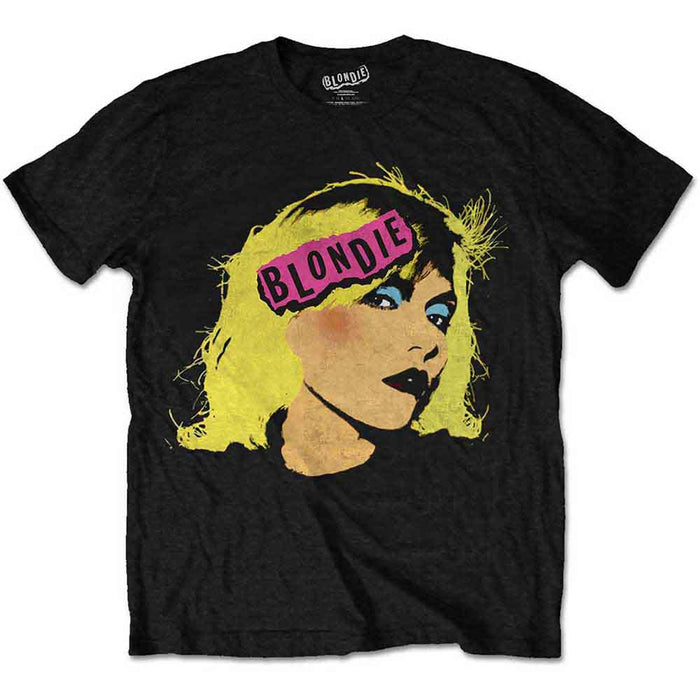 Blondie Punk Logo Black Large T-Shirt