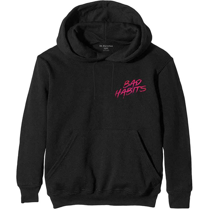 Ed Sheeran Bad Habits Black Large Hoodie