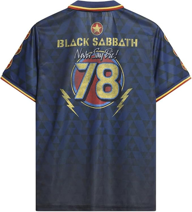 Black Sabbath Never Say Die Football Jersey Large T-Shirt