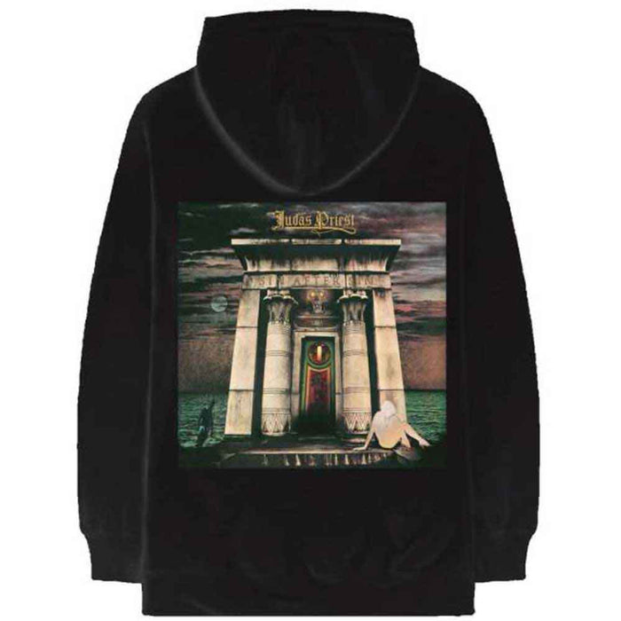 Judas Priest Sin After Sin Logo & Album Cover Black Large Hoodie