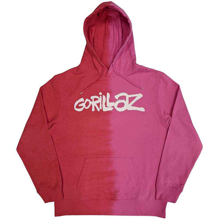 Gorillaz Two-Tone Brush Red Medium Hoodie