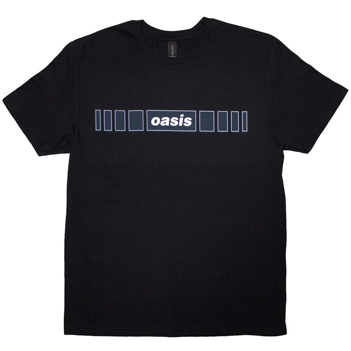 Oasis Horizontal Bars Logo Black Small T-Shirt