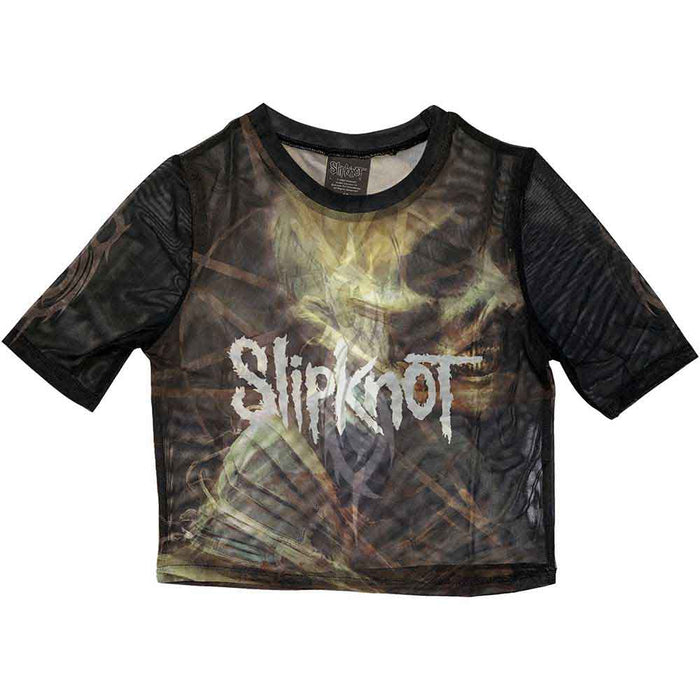 Slipknot The End So Far Black X-Large Mesh Crop Top