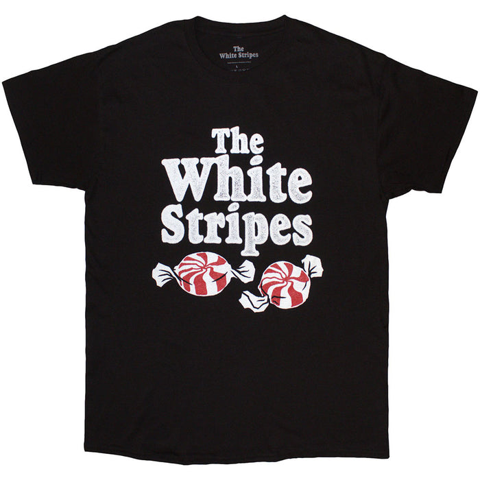 The White Stripes Peppermints Black Small T-Shirt