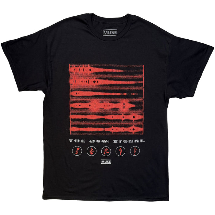 Muse The Wow ! Signal Waves Black XX-Large T-Shirt