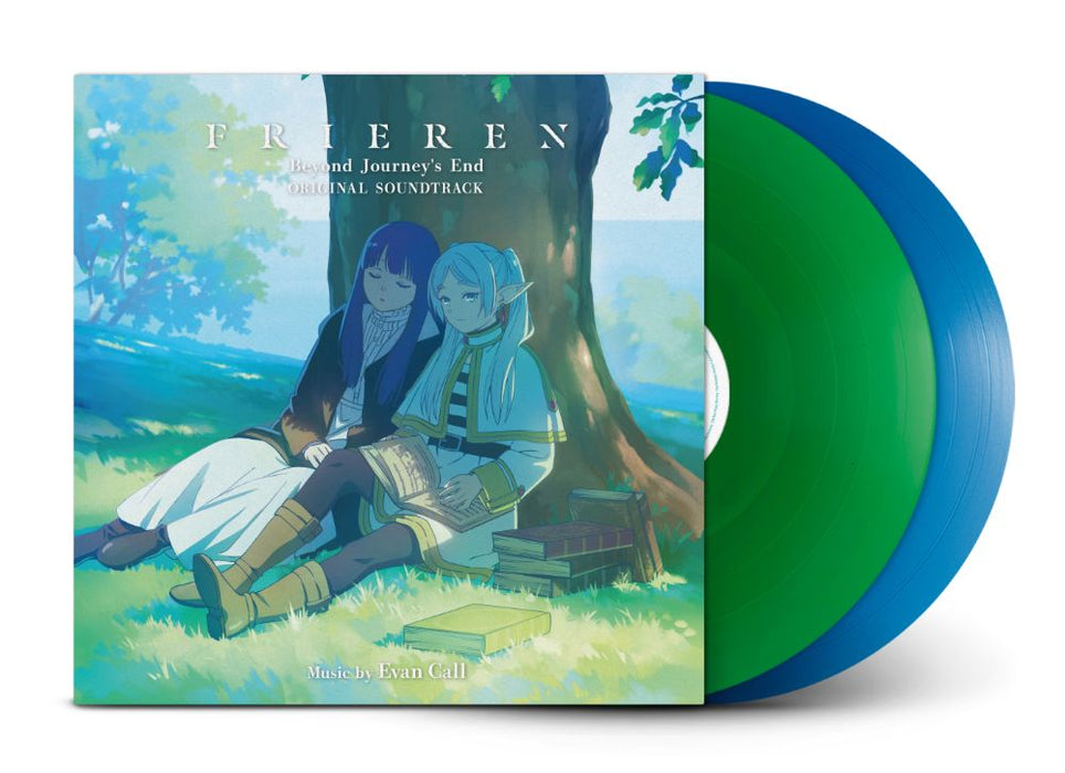 Evan Call Frieren: Beyond Journey's End Soundtrack Vinuyl LP Emerald Green & Translucent Cobalt Blue Colour 2025