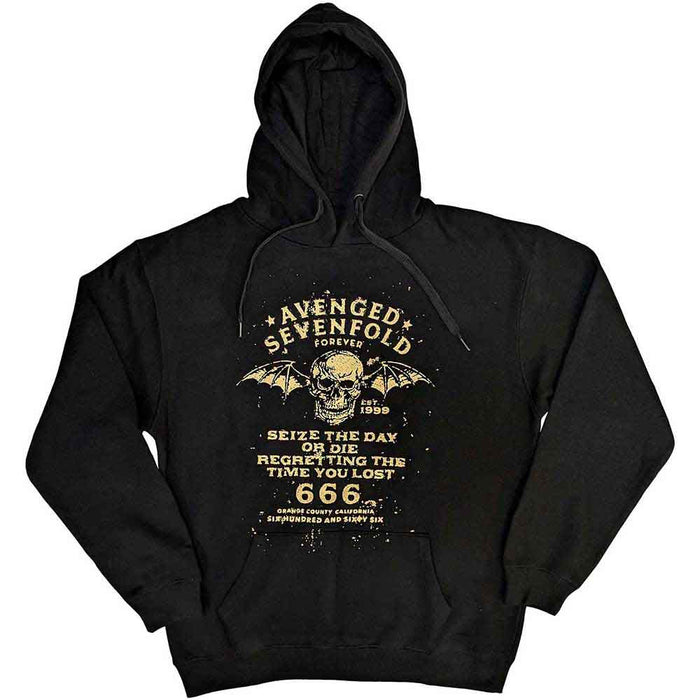 Avenged Sevenfold Seize The Day Black X-Large Hoodie
