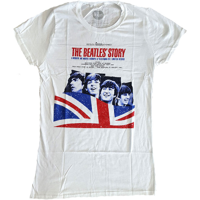 The Beatles Story White Ladies X-Large T-Shirt