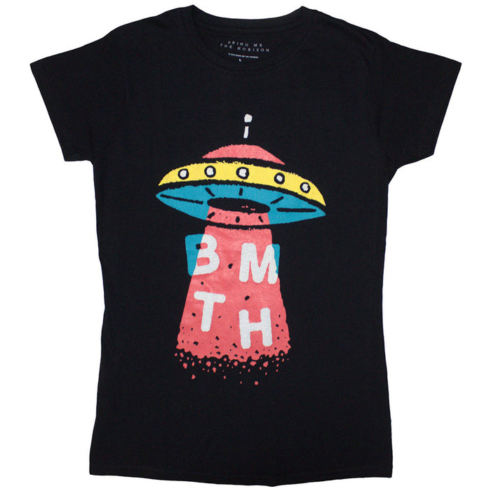 Bring Me The Horizon Alien Black Ladies Medium T-Shirt