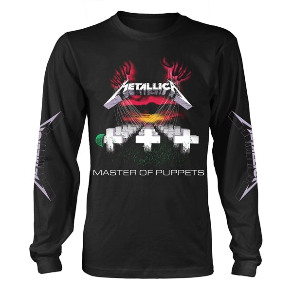 Metallica Master Of Puppets Black Large Long Sleeved T-Shirt
