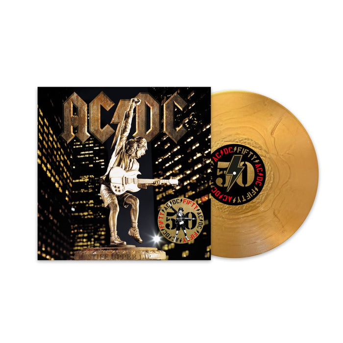 AC/DC Stiff Upper Lip Vinyl LP 50th Anniversary Gold Colour 2024