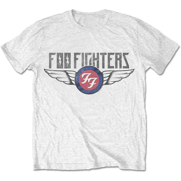 Foo Fighters Flash Wings White XXXX-Large T-Shirt