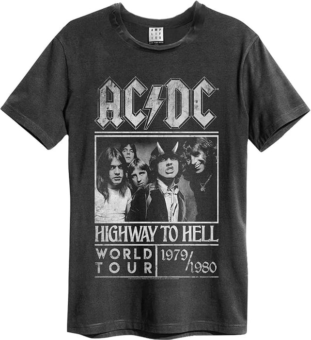 AC/DC Highway To Hell Tour 79/80 Vintage Charcoal Large T-Shirt