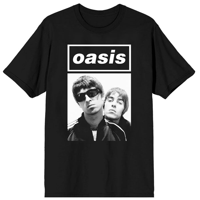 Oasis Noel & Liam Boxed Photo Black Large T-Shirt