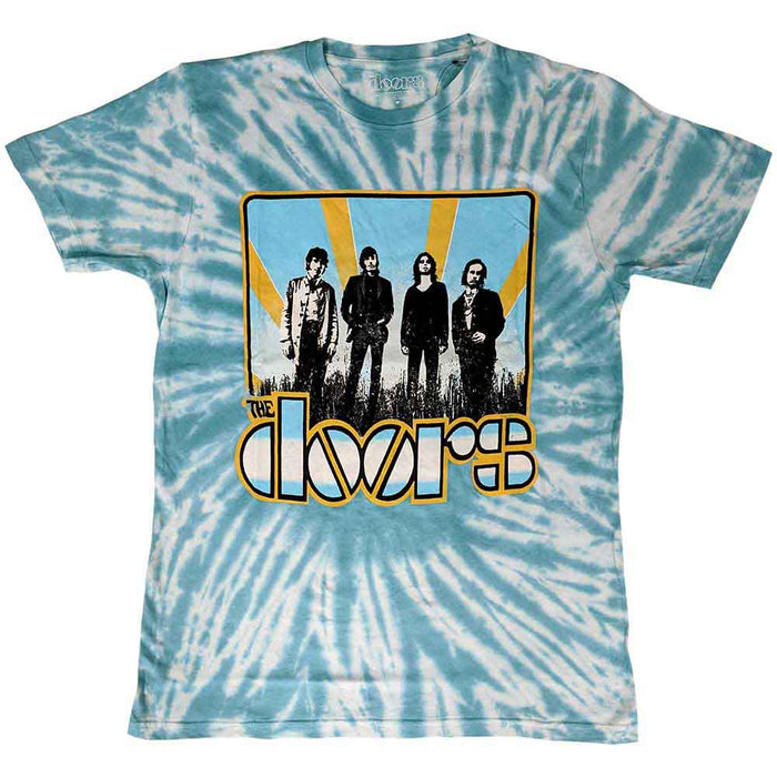 The Doors Waiting For The Sun Dye Wash Light Blue X-Large Unisex T-Shirt